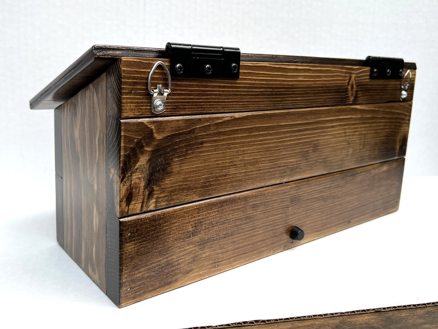 Custom address Number Mailbox, wall mount Rustic mailbox