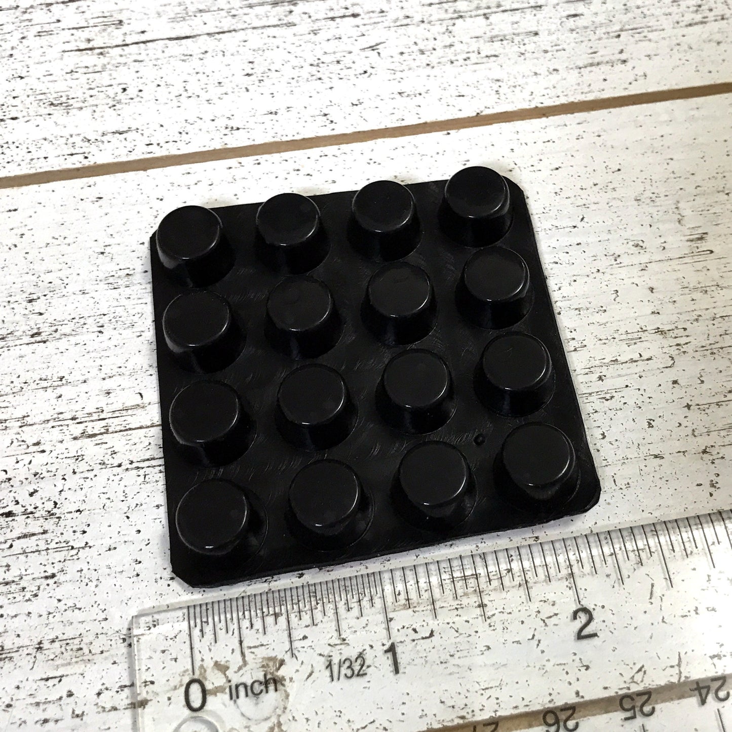 Rubber Bumper, Self Adhesive Silicone Rubber Feet, Bumpons Black Cylindrical 12x7mm (16 pieces)