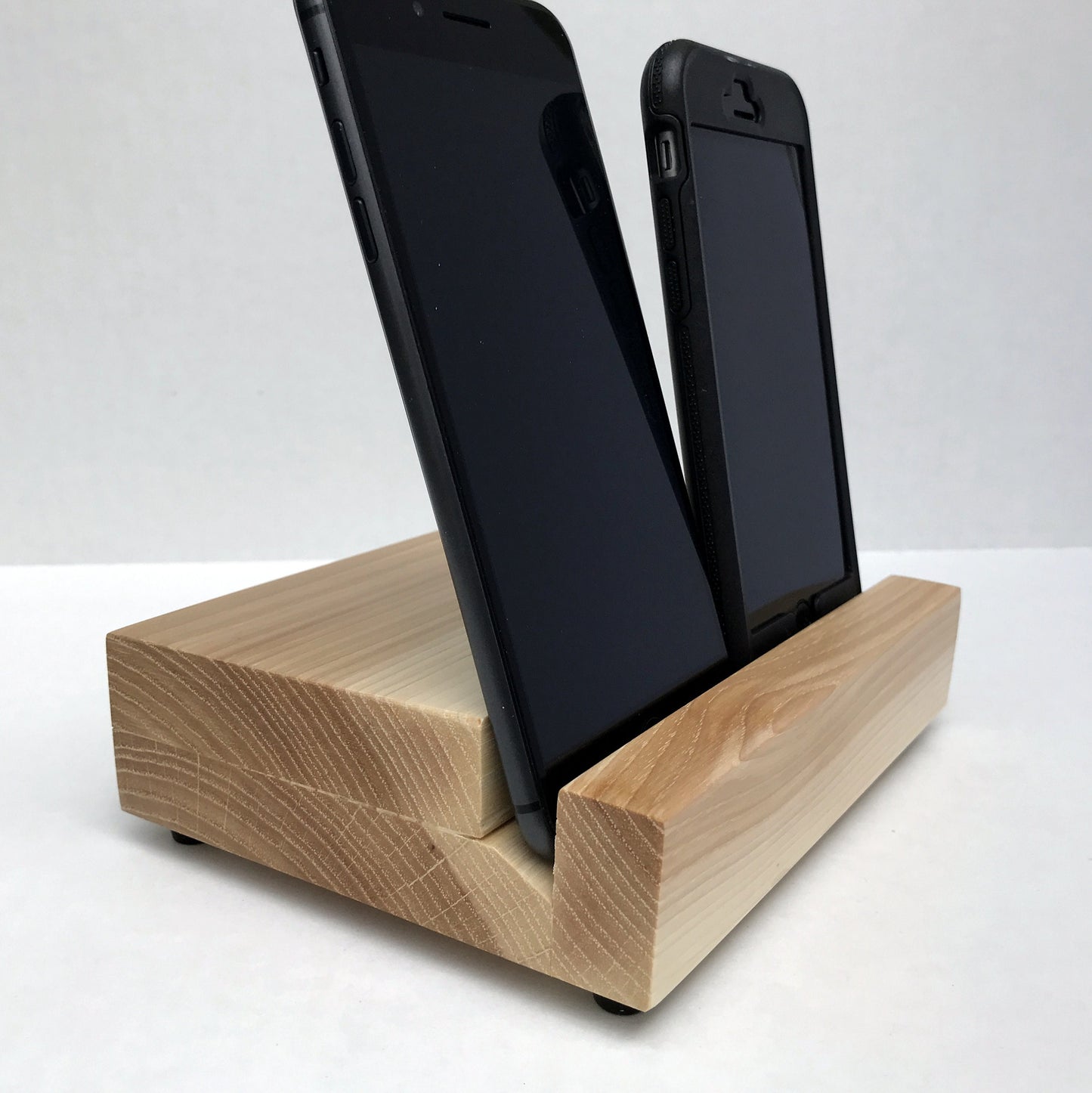 Tablet Stand, iPad stand, phone stand, display stand, docking station, hickory.