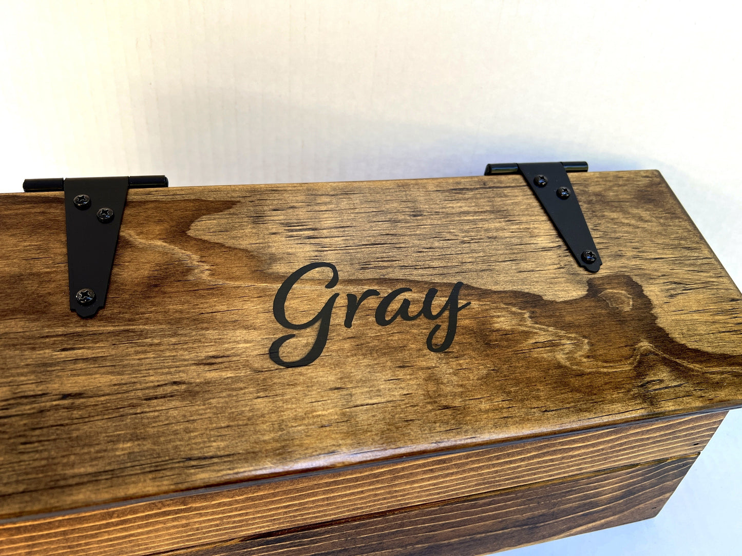 CUSTOM NAME wooden mailbox, Farmhouse rustic wood mailbox, hanging wall mount mailbox.