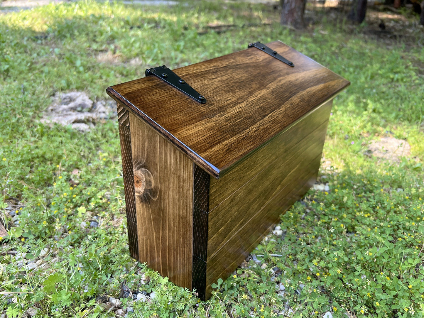 Rustic mailbox, mailbox wall mount, vintage hanging mailbox for letters, NEW SIZE!