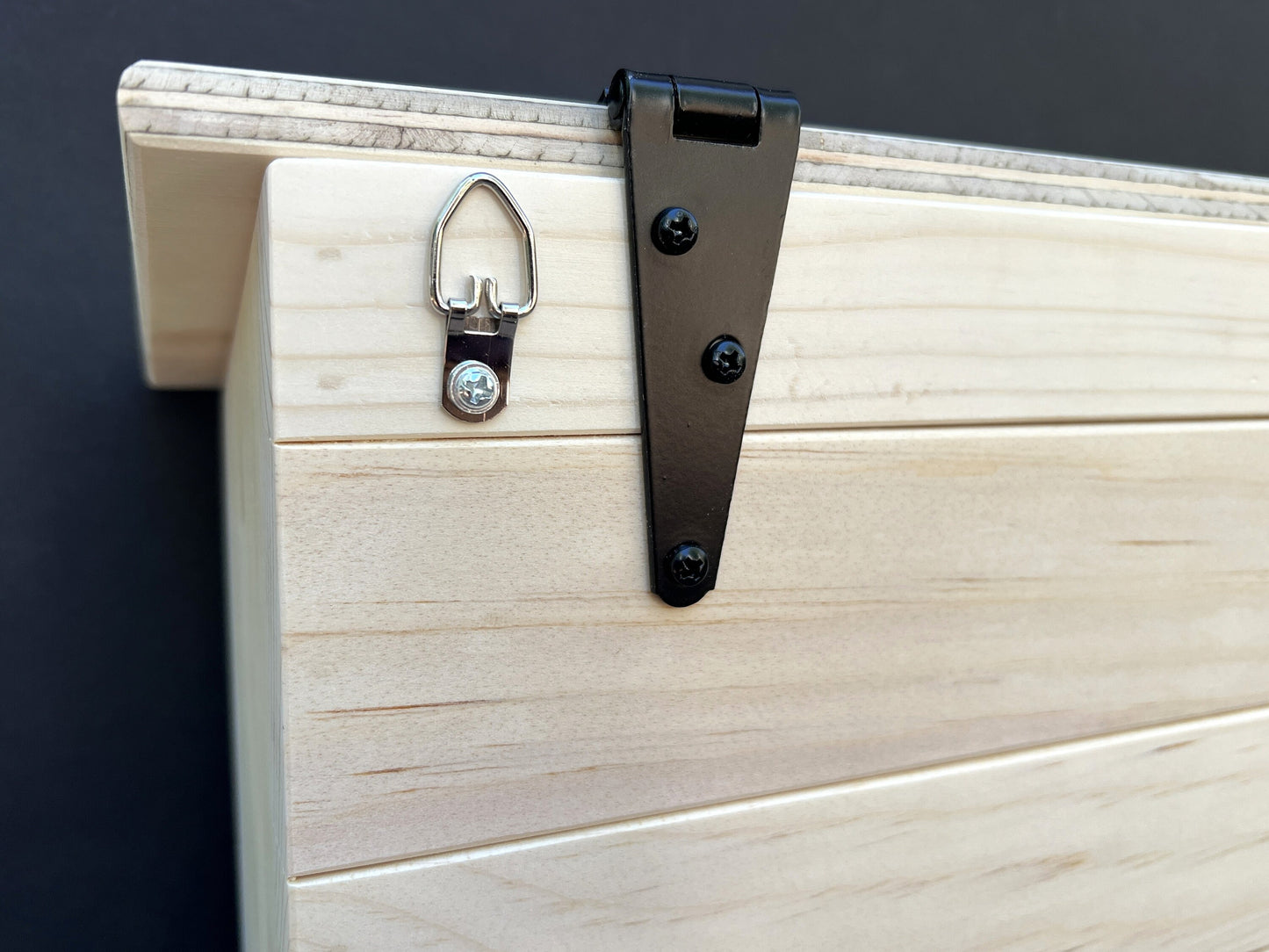 Tall Wooden Wall Mount Mailbox Unfinished, ready to paint or stain.