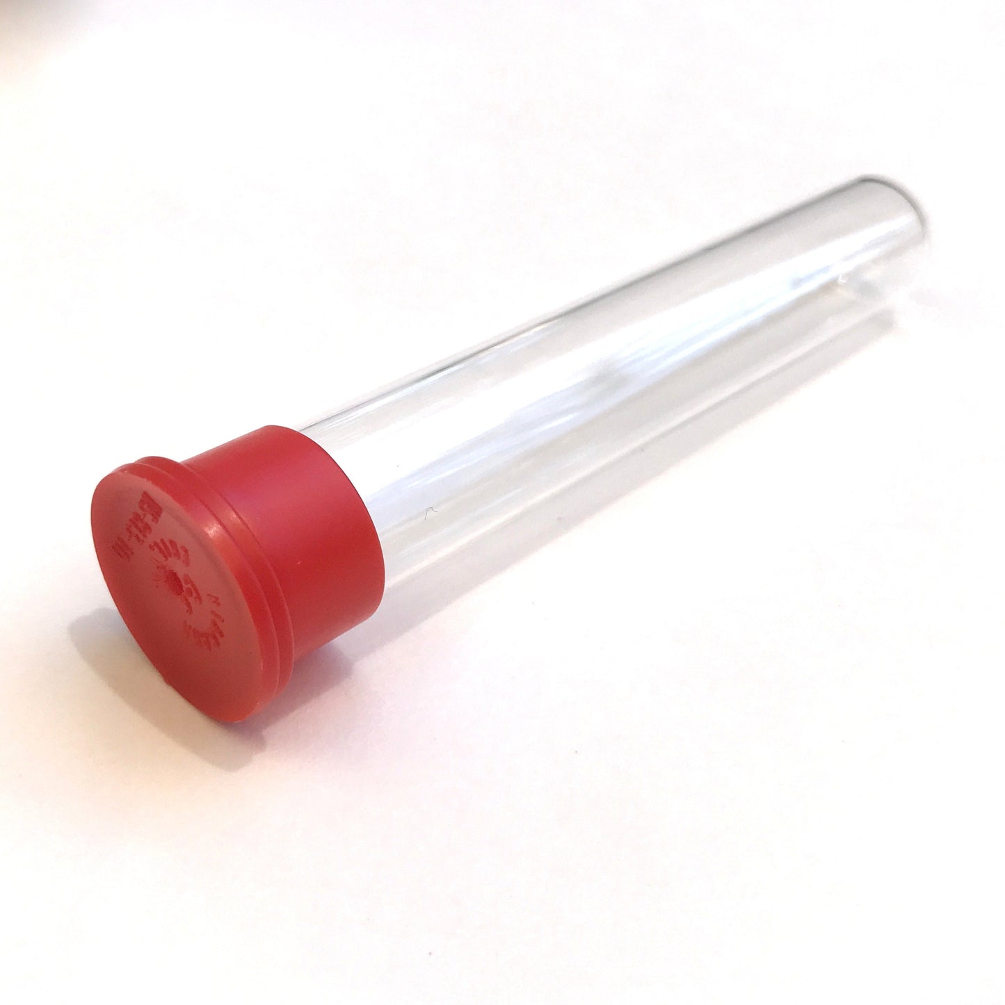 Hummingbird feeder glass tubes, replacement glass test tube with red cap, Set of 2.