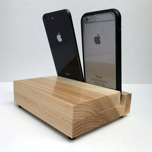 Tablet Stand, iPad stand, phone stand, display stand, docking station, hickory.