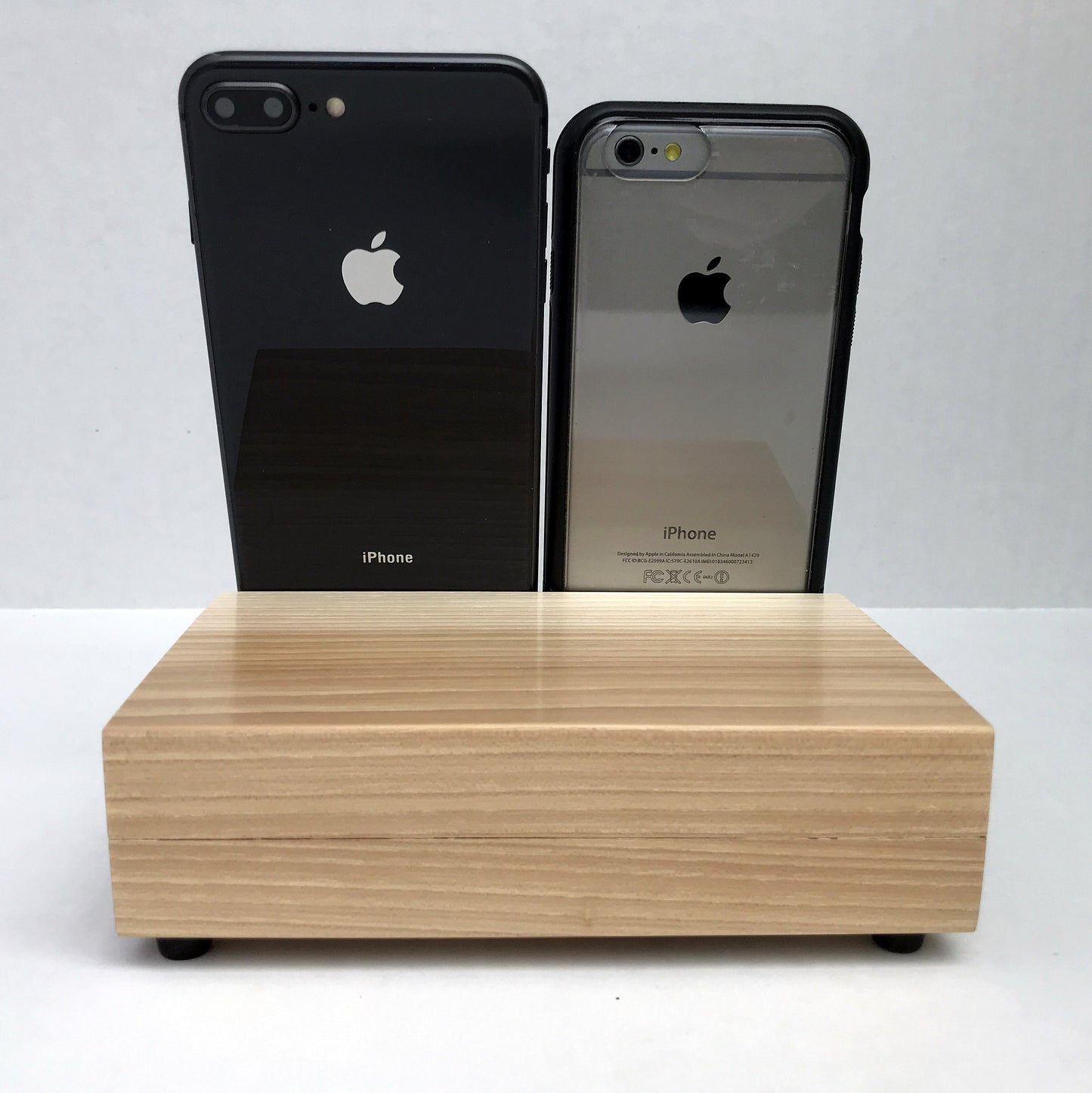 Tablet Stand, iPad stand, phone stand, display stand, docking station, hickory.