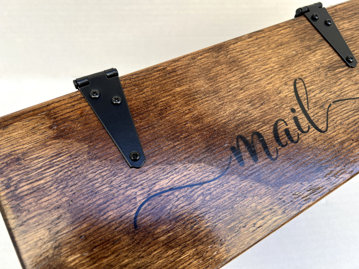 Farmhouse rustic mailbox, mailbox wall mount, hanging mailbox for letters.